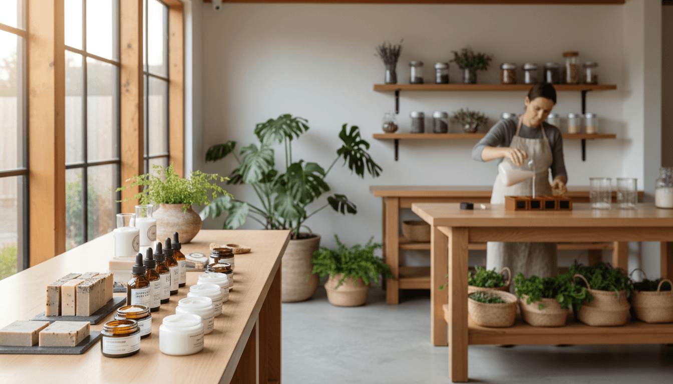 Quality control testing of natural skincare formulations with botanical ingredients